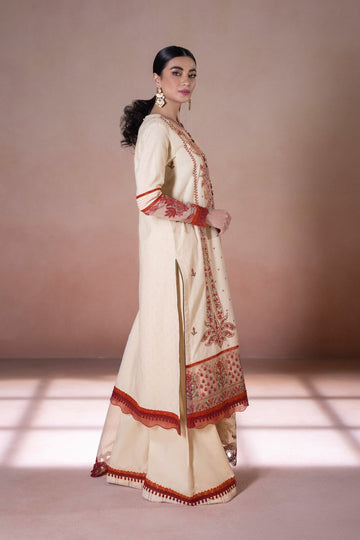 Sapphire U3E SG22V5 10 3 Piece Embroidered Self Jacquard Suit Intermix Collection 2022 Online Shopping